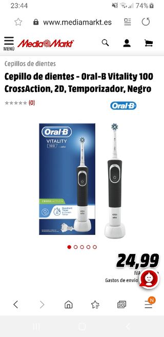 Media cepillo markt oral b vitality
